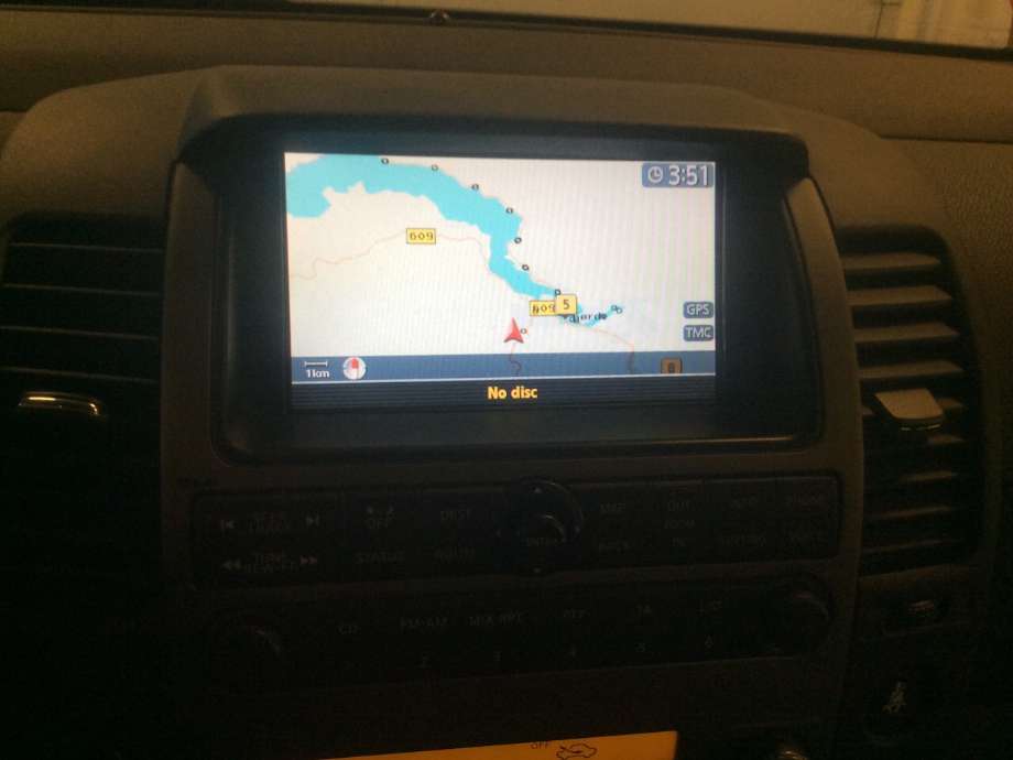 Bilstereo navigasjon til Nissan Pathfinder, 2005-2010 (Fase 1) (R51) (R51) (NISSAN|216769764)