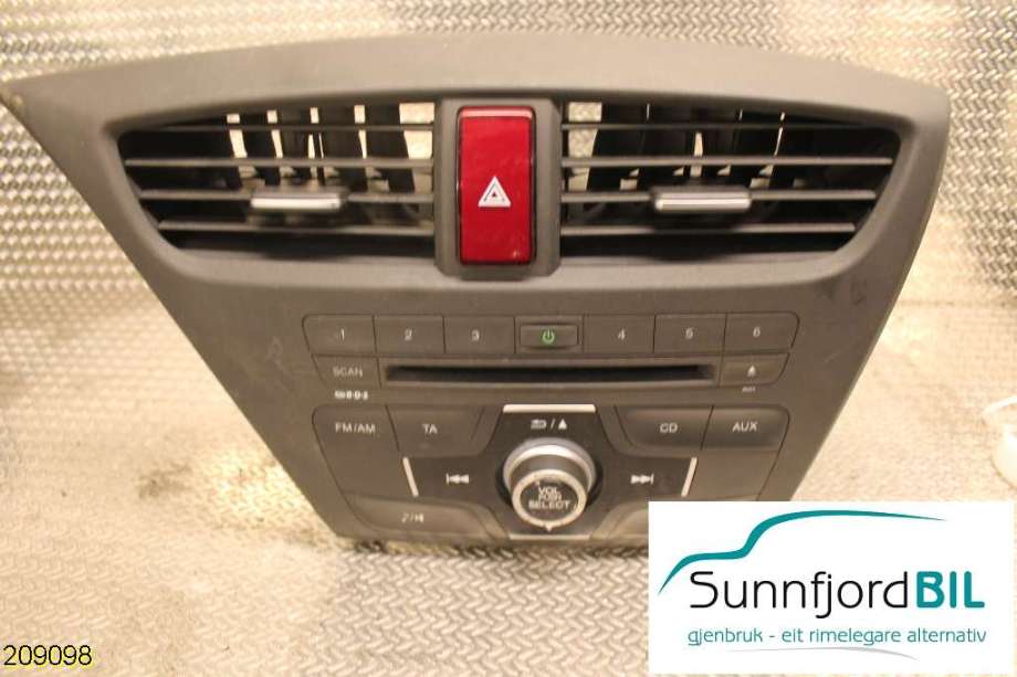 Bilstereo til Honda Civic, 2012-2015 (Type IX, Fase 1)  (HONDA|MF621RE)