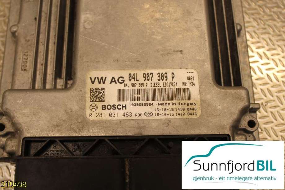 Styreenhet motor til VW Touran 2015-2021 (Type II)  (04L907309P|)