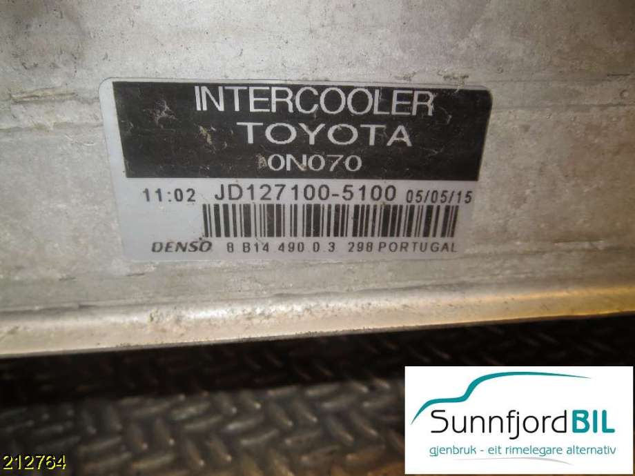 Intercooler til Toyota Urban Cruiser 2009-2014  (TOYOTA|JD1271005100|)