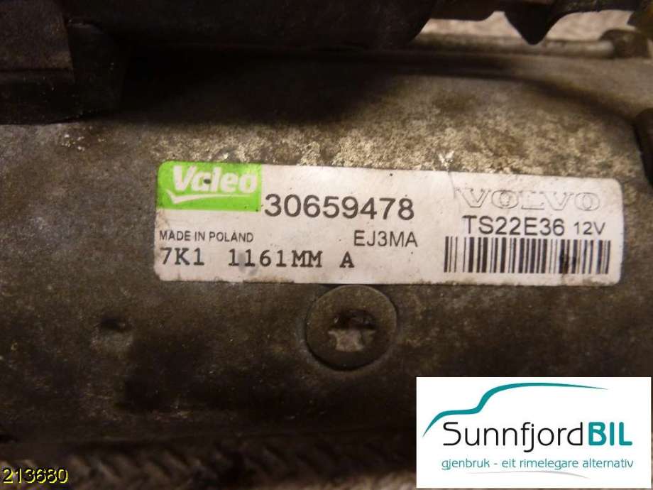 Starter diesel til Volvo V60 2010-2013 (Type I, Fase 1)  (VOLVO|30659478|)