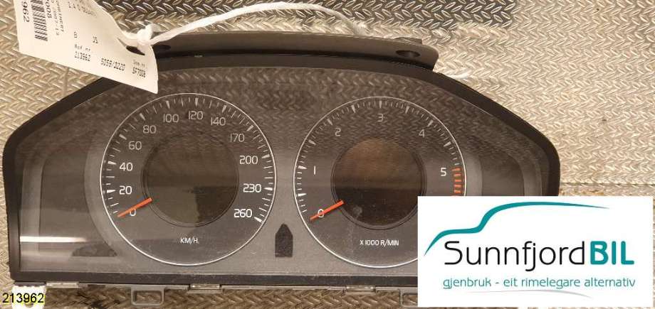 Instrumentpanel til Volvo S80 2006-2013 (Type II, Fase 1)  (VOLVO|30786449AA|)