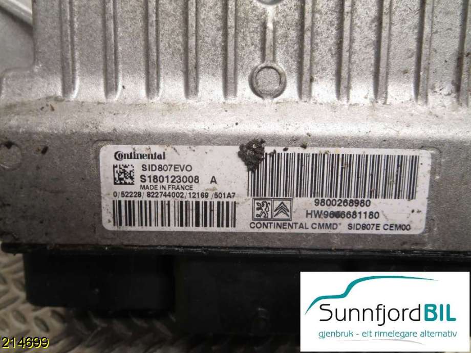 Styreenhet motor til Peugeot 3008 2009-2016 (Type I)  (PEUGEOT|9800268980|)