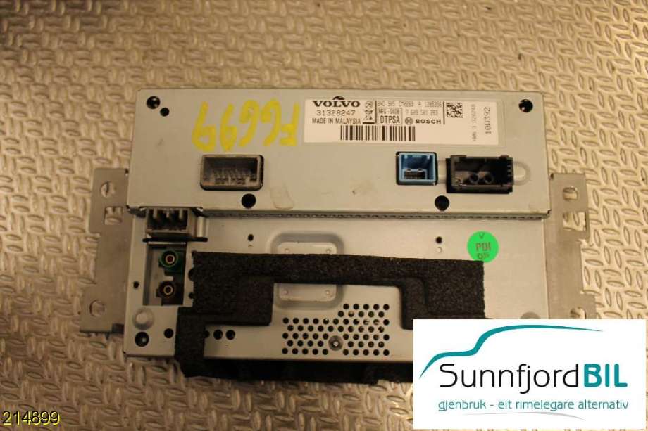 Multimedia display (MCU - Media Controller Unit) til Volvo V60 2010-2013 (Type I, Fase 1)  (VOLVO|31328247|)