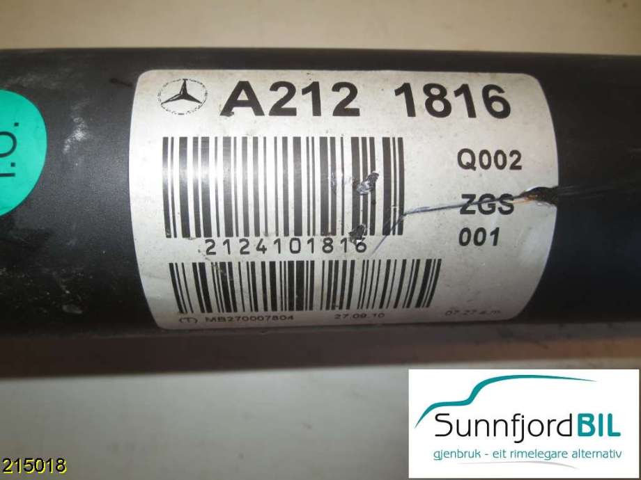 Mellomaksel til Mercedes E-Klasse 2009-2013 (Fase 1) (W212) (W212) (MERCEDES|A2121816|)