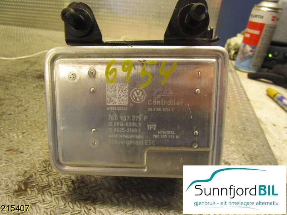 ABS sentral til VW Caddy 2010-2015 (Type III, Fase 2)  (VOLKSWAGEN|7E0907379P|7E0 614 517 L|)