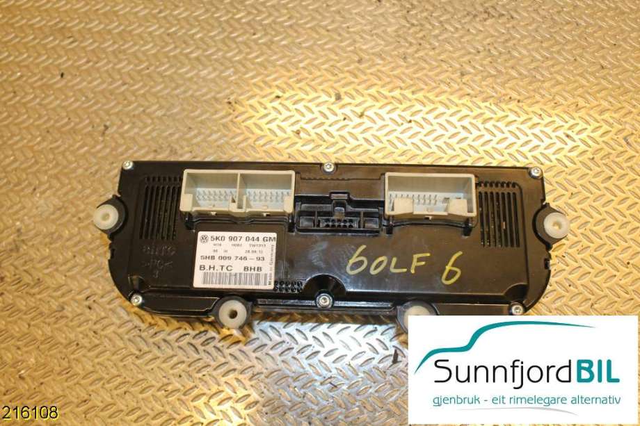 Varmeapparat betjening til VW Golf VI 2008-2012  (5K0907044GM|)