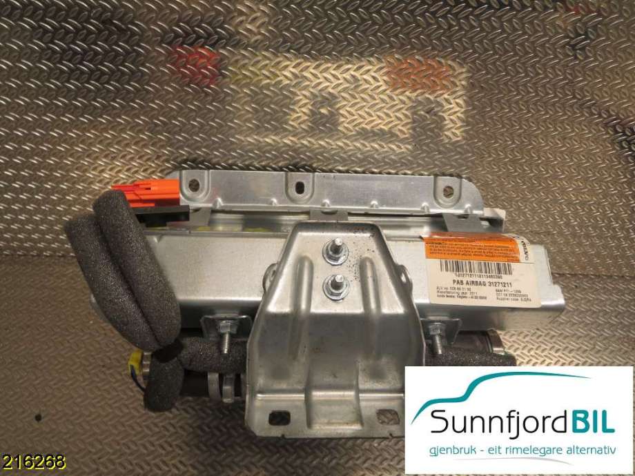 Airbag passasjer til Volvo V70, 2007-2013 (Type III, Fase 1) (VOLVO|31271211)