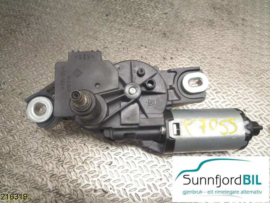 Viskermotor bakrute til VW Caddy, 2010-2015 (Type III, Fase 2)  (VOLKSWAGEN|2K0955712)
