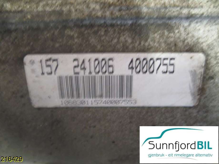 Girkasse automat til BMW 5-Serie 2003-2010 (E60/E61) (E60/E61) (BMW|24 00 7 541 153|KL|GA6HP26Z)