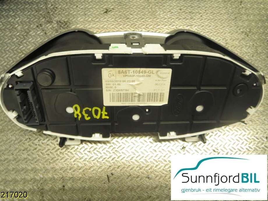 Instrumentpanel til Ford Fiesta 2008-2012 (Type VI, Fase 1)  (FORD|8A6T10849GL|)