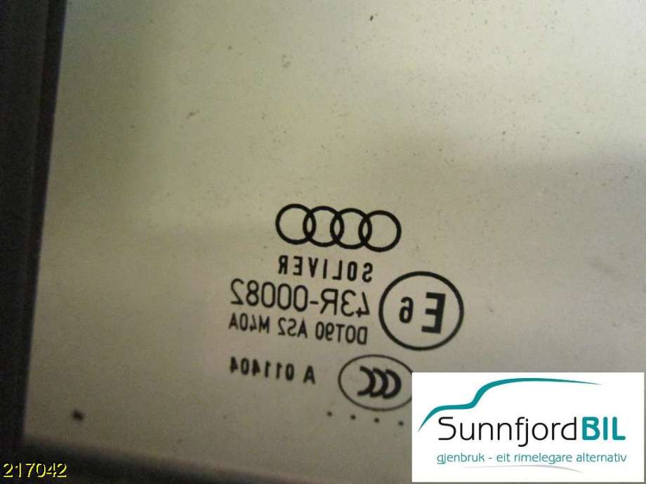 Siderute høyre bak til Audi A4, 2007-2014 (Type IV) (B8) (B8) (AUDI|)