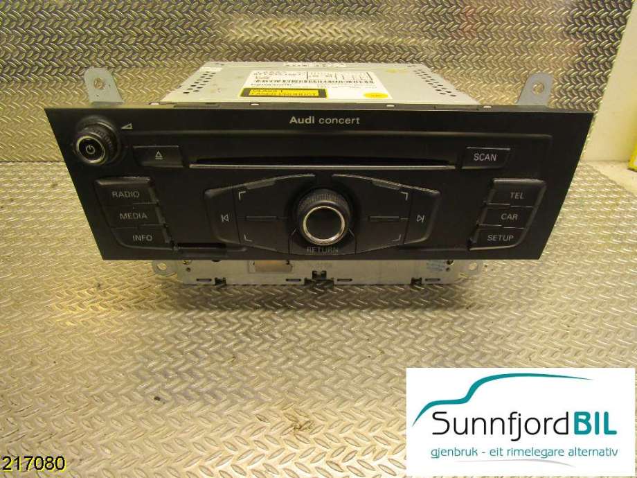 Bilstereo til Audi A4 2007-2014 (Type IV) (B8) (B8) (AUDI|8T1035186C|)