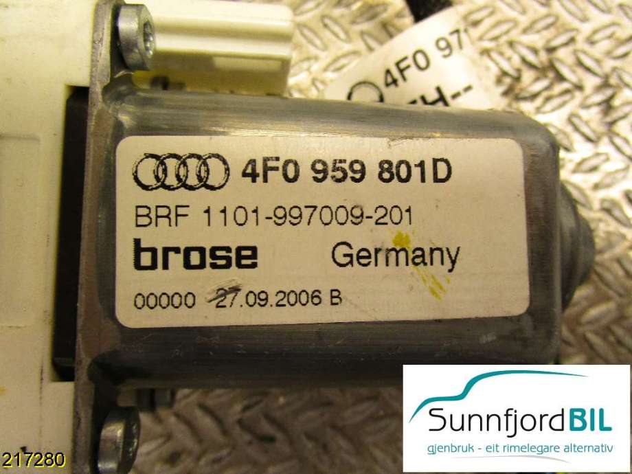 Ruteheis venstre foran til Audi A6 2005-2008 (Type III, Fase 1) (C6) (C6) (AUDI|)