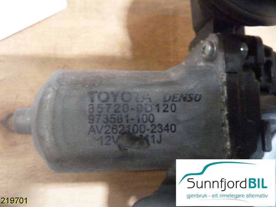 Ruteheis høyre bak til Toyota Auris 2007-2010 (Type I, Fase 1)  (TOYOTA|)