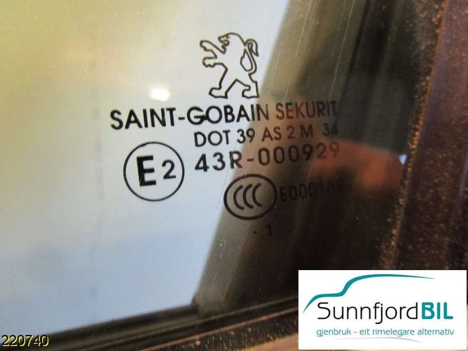 Siderute venstre foran til Peugeot 508 2011-2014 (Type I, Fase 1) (PEUGEOT|9201 R4|)