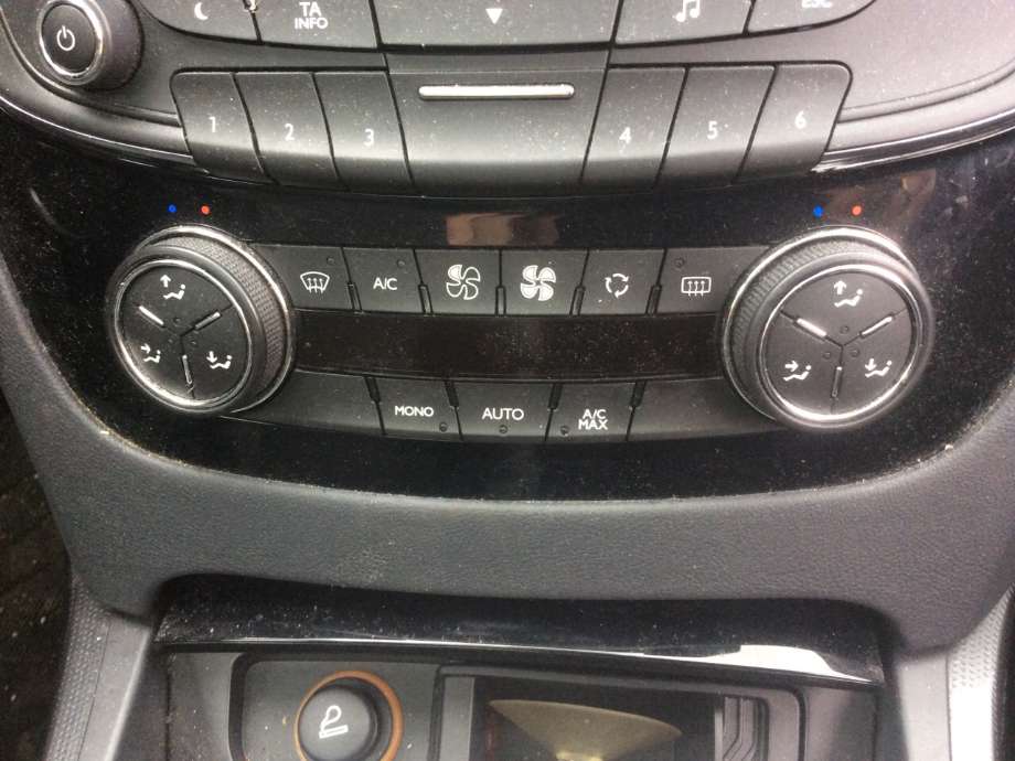 Varmeapparat betjening til Peugeot 508, 2011-2014 (Type I, Fase 1)  (PEUGEOT|96656643XZ)