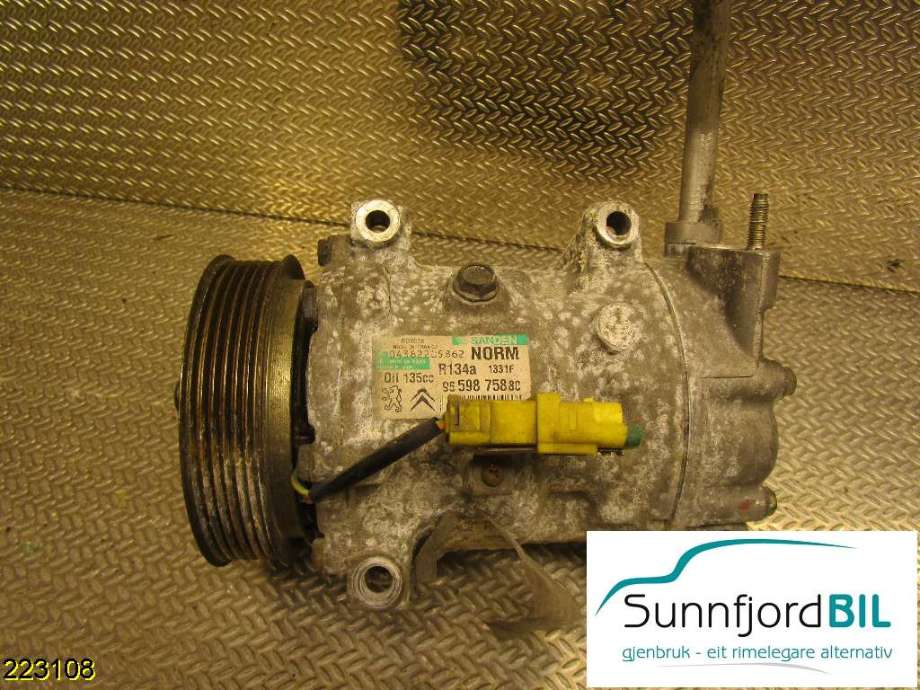 Aircondition kompressor til Peugeot 308, 2007-2011 (Type I, Fase 1)  (PEUGEOT|9659875880)