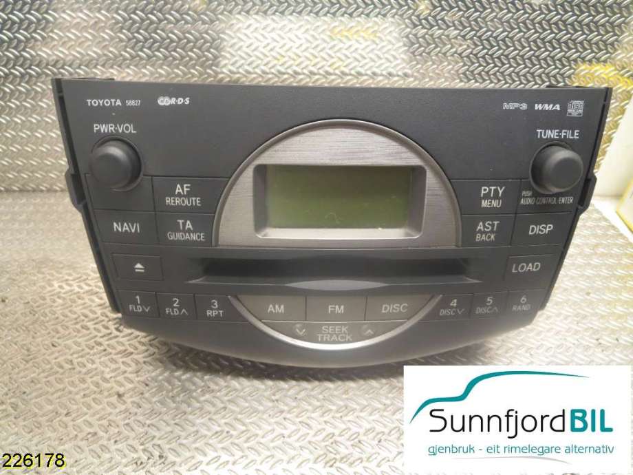 Bilstereo til Toyota RAV4, 2006-2009 (Type III, Fase 1)  (TOYOTA|8612042220)