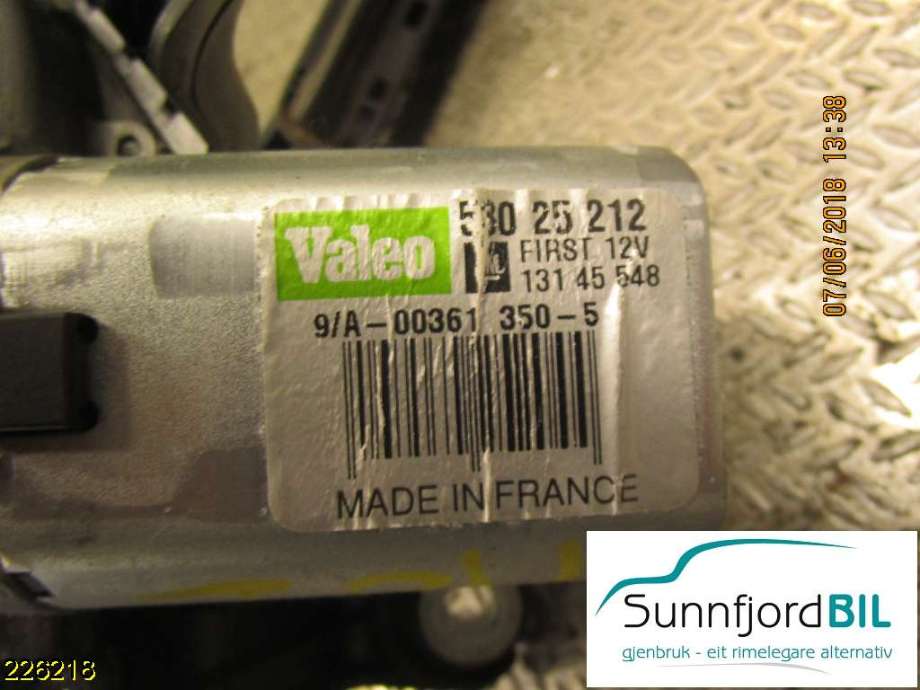 Viskermotor bakrute til Opel Zafira B 2005-2011 (OPEL|53025212|)