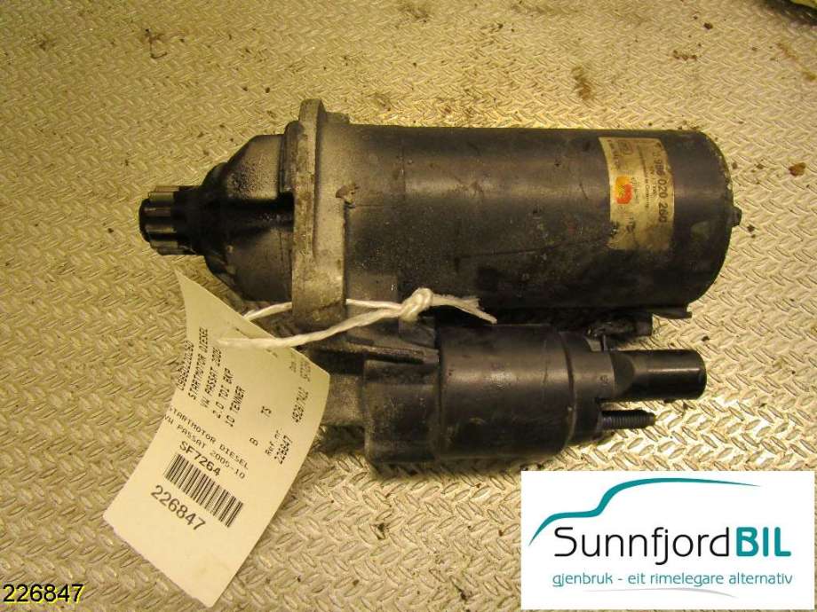 Starter diesel til VW Passat, 2005-2010 (B6) (B6) (VOLKSWAGEN|09860220260)