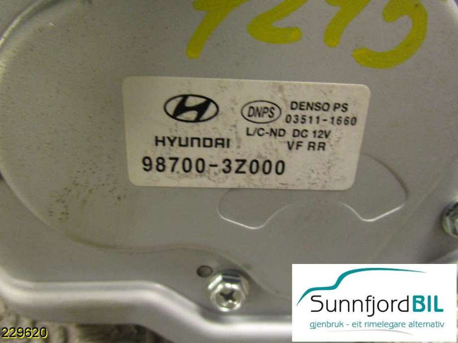 Viskermotor bakrute til Hyundai i40 2012-2017 (HYUNDAI|987003Z00|)