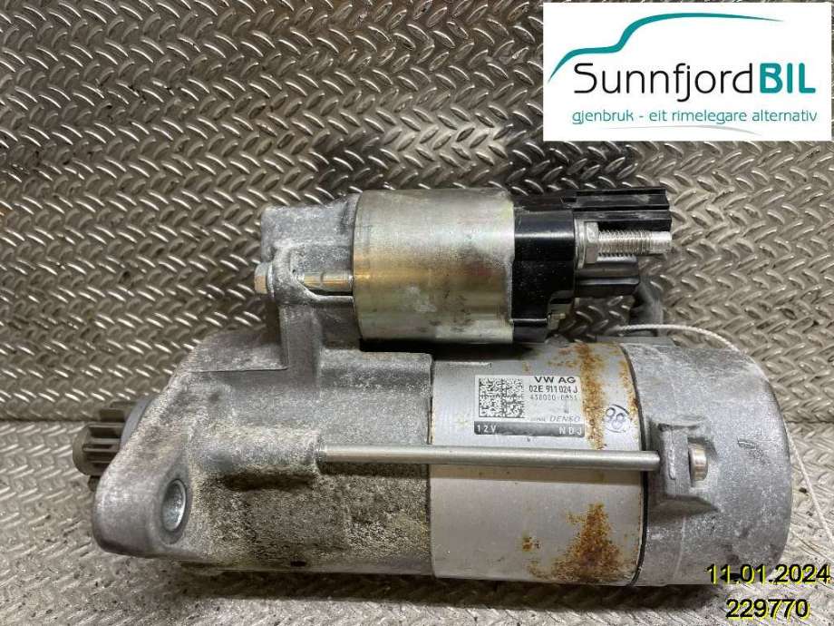 Starter diesel til VW Tiguan, 2016-2020 (Type II, Fase 1)  (Tiguan 2.0 4MotionBlueMotion|02E 911 023 T)