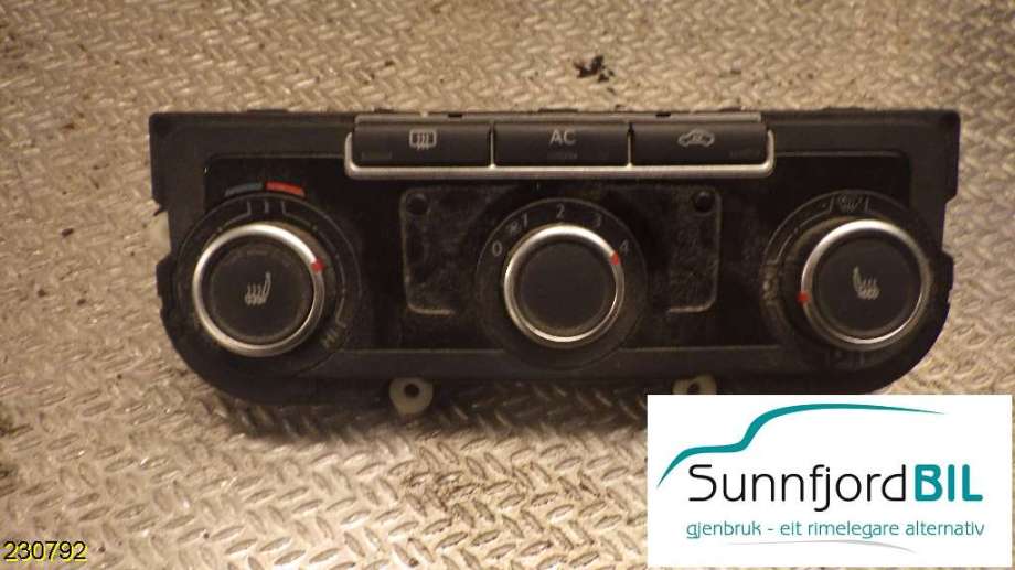 Varmeapparat betjening til VW Caddy 2010-2015 (Type III, Fase 2)  (VOLKSWAGEN|7N0907426AN|)