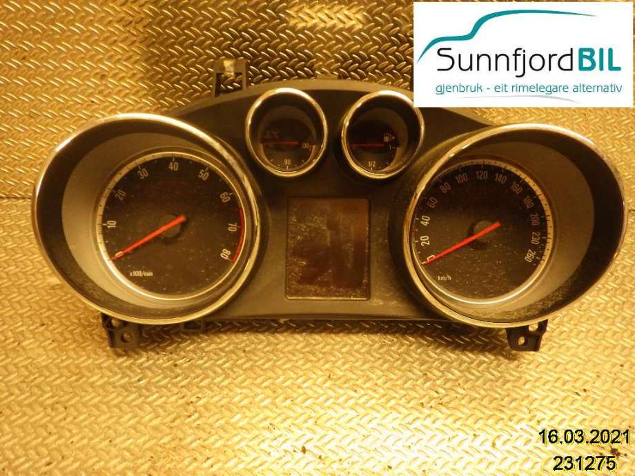 Instrumentpanel til Opel Mokka 2012-2016 (Type I, Fase 1) (OPEL|42342745|)