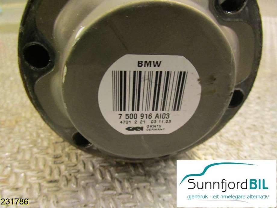 Drivaksel venstre bak til BMW X5 2000-2006 (E53) (E53) (BMW|33 20 7 500 917||7500916A103)