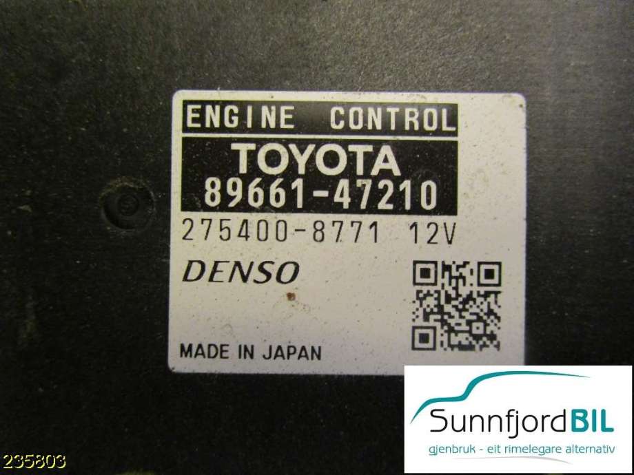 Styreenhet motor til Toyota Prius +7 2012-2020 (Type III) (stasjonsvogn) (stasjonsvogn) (TOYOTA|8966147210|)