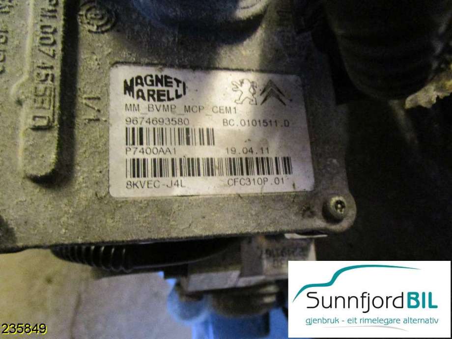 Girkasse automat til Citroën C4, Picasso 2006-2013 (Type I) (CITROEN|2231 K7|2232 G9|CP 17X71
DR15 DR24 D)