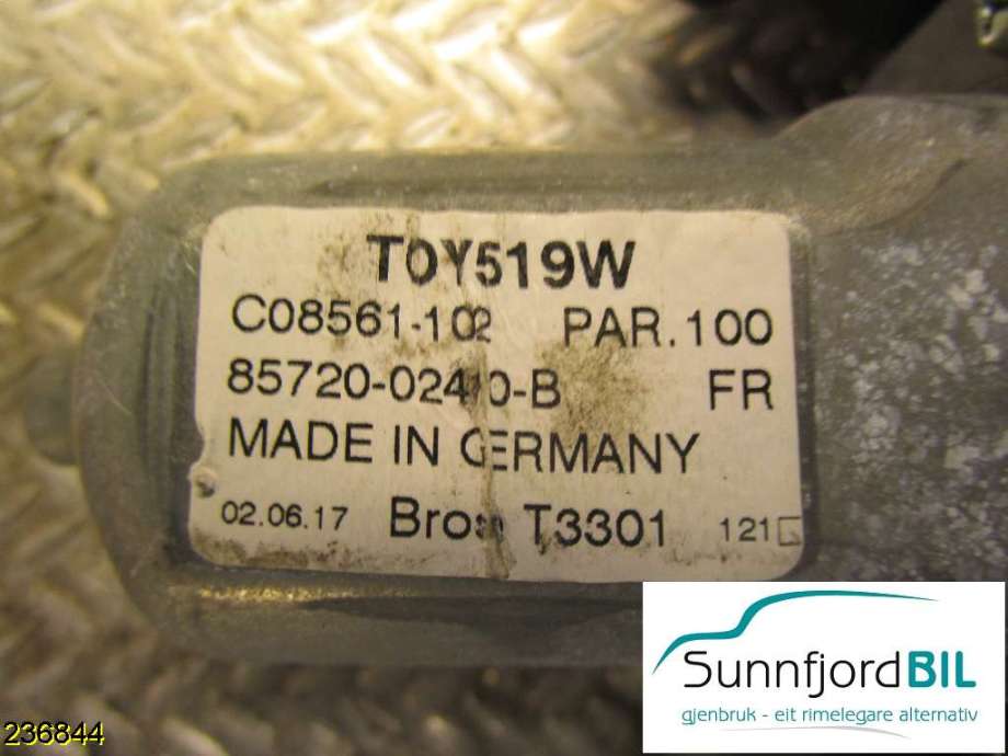 Ruteheis venstre til Toyota Auris 2015-2019 (Type II, Fase 2)  (8572002410|)