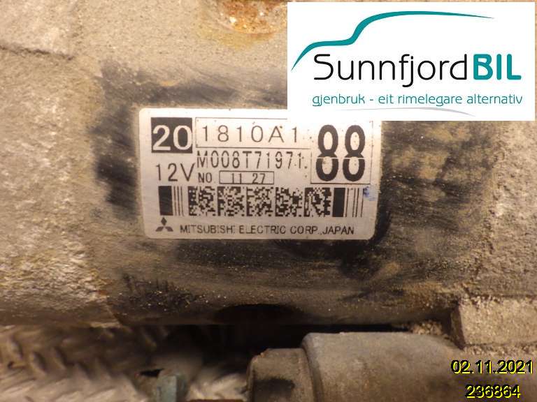 Starter diesel til Mitsubishi ASX, 2010-2019  (MITSUBISHI|1810A188)