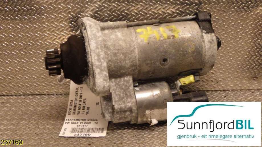 Starter diesel til VW Golf VI, 2008-2012  (VOLKSWAGEN|02Z911024A)
