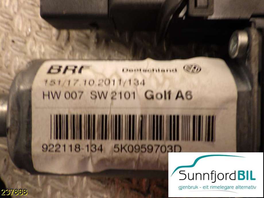 Ruteheis til VW Golf VI, 2008-2012  (VOLKSWAGEN|)