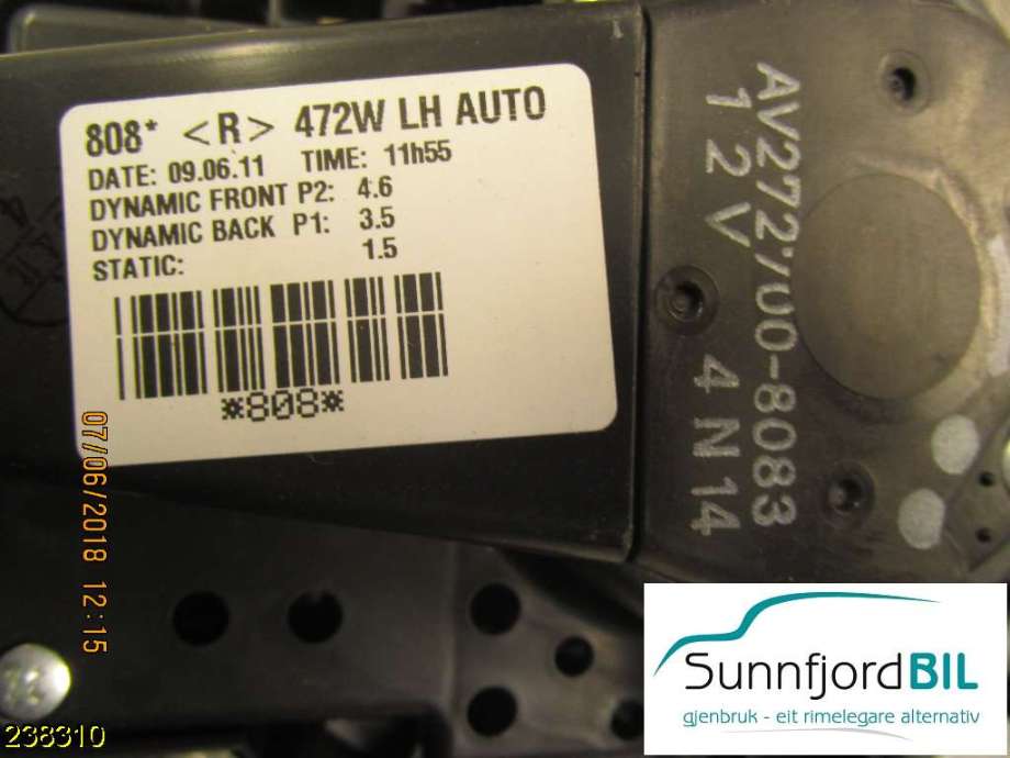 Varmeapparat motor til Toyota Auris 2010-2012 (Type I, Fase 2)  (TOYOTA|AV272700-8083|)