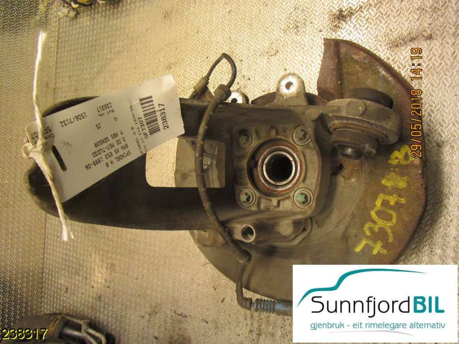Hjulspindel høyre bak til BMW X5, 2000-2006 (E53) (E53) (BMW|33 32 1 095 240)