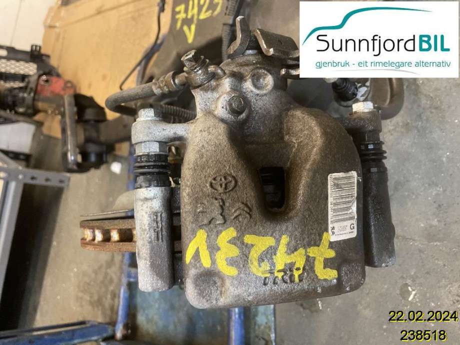 Bremsecaliper venstre bak til Toyota Proace 2016-->> (Type II)  (TOYOTA||9806477880)