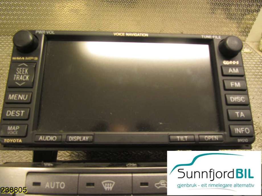 Bilstereo navigasjon til Toyota Avensis 2003-2008 (Type II) (TOYOTA|8611360V560|)