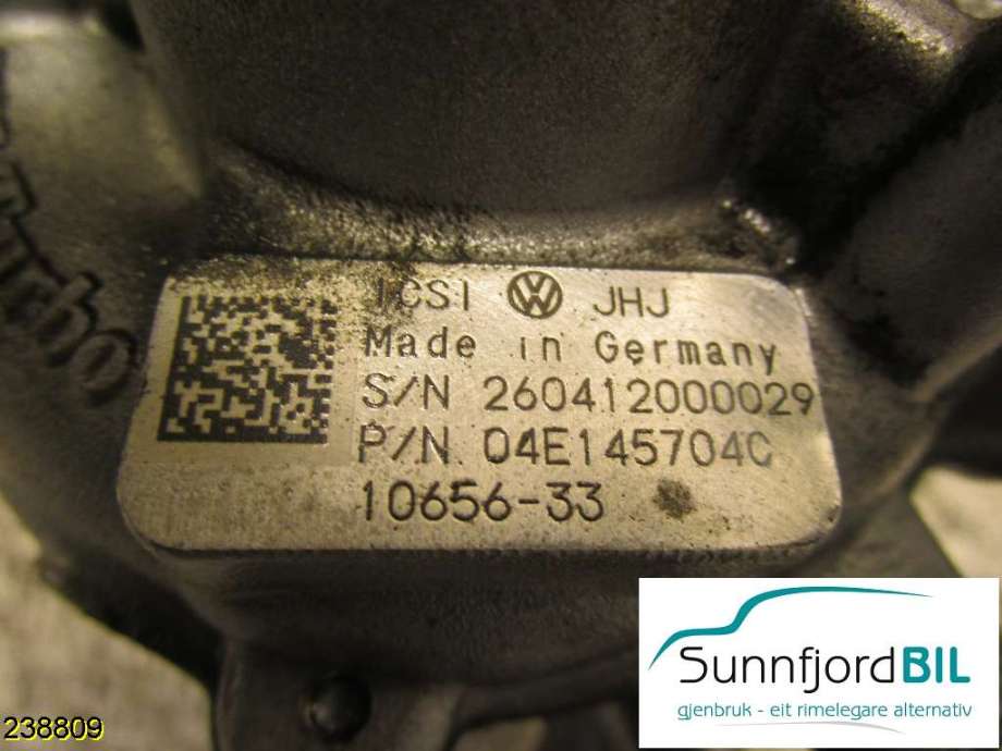 Turbo til VW Polo 2009-2014 (Type V, Fase 1)  (04E145704C|)