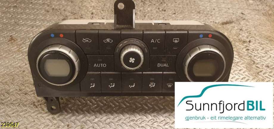 Varmeapparat betjening til Nissan Qashqai 2007-2010 (Type I, Fase 1) (NISSAN|27500JD45A|)