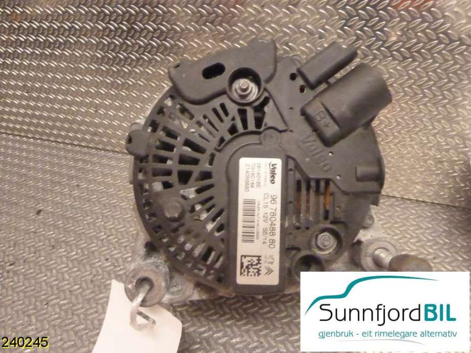 Dynamo til Citroën Berlingo 2008-2015 (Type II, Fase 1) (CITROEN|5705 KV|96 780 488 80|)