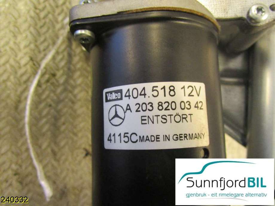 Viskermotor frontrute til Mercedes C-Klasse 2004-2007 (Fase 2) (W203) (W203) (MERCEDES|A2038200342|)