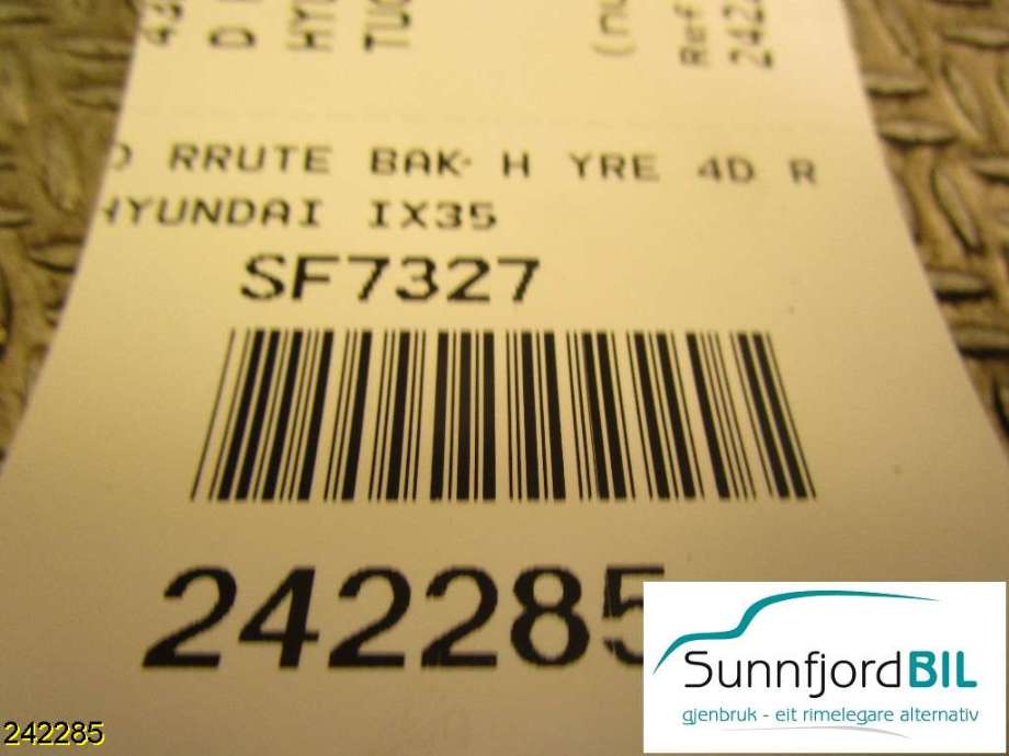 Siderute høyre bak til Hyundai Ix35, 2010-2015  (HYUNDAI|43R006723)