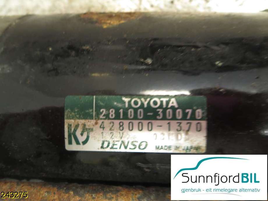 Starter diesel til Toyota Land Cruiser 120 2002-2009  (TOYOTA|2810030070|)