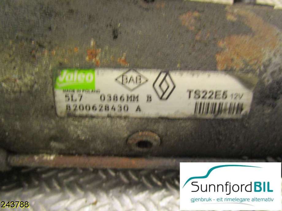 Starter diesel til Renault Trafic, 2006-2014  (RENAULT|8200628430)