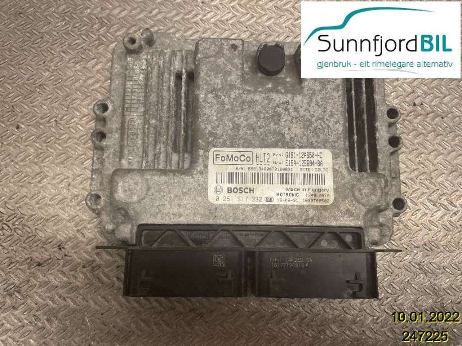 Styreenhet motor til Ford Fiesta, 2013-2017 (Type VI, Fase 2)  (FORD|G1B112A650HC)