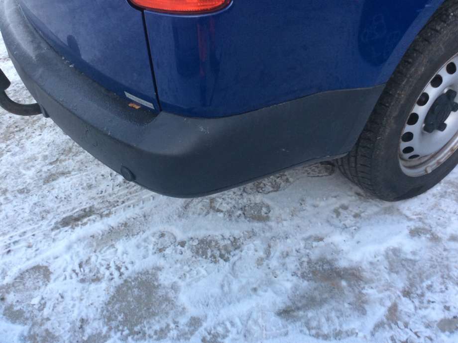 Støtfanger bak til VW Caddy 2010-2015 (Type III, Fase 2)  (VOLKSWAGEN|)