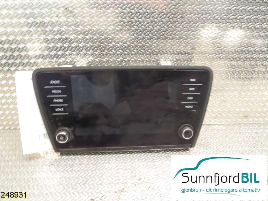 Multimedia display (MCU - Media Controller Unit) til Škoda Octavia, 2017-2020 (Type III, Fase 2)  (SKODA|)